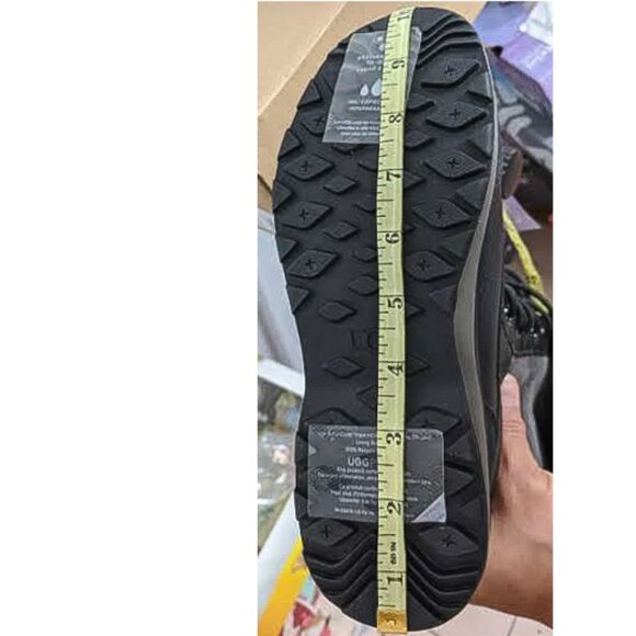 Black/Gray UGG Ladies' Adirondack Tall Boot III - Picture 8 of 14